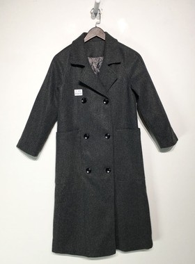 潮系列 Z01-A01515 时尚加棉毛呢外套品牌女装折扣颦薪