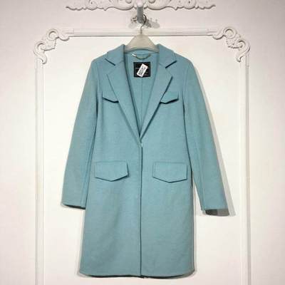 潮系列 8281S206 时尚羊毛双面呢毛呢外套品牌女装折扣颦薪