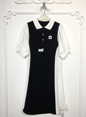 潮系列 8185S032 时尚连衣裙品牌女装折扣颦薪