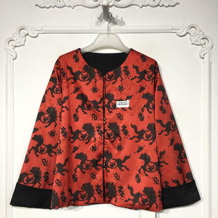 容系列 YB000649 时尚国风新中式短款外套品牌女装折扣颦薪