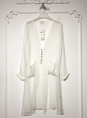 容系列 K50177 时尚真丝开衫品牌女装折扣馨薪