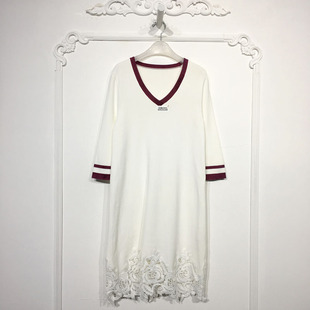 欧旗下FP系列 8052S249 时尚针织连衣裙品牌女装折扣颦薪