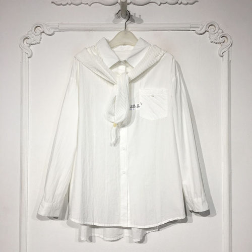 容悦 YB001016 时尚衬衫品牌女装折扣（有披肩）颦薪