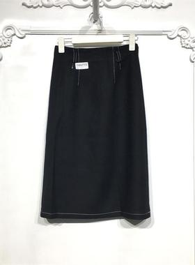 潮系列 D85773 时尚半身裙品牌女装折扣颦薪