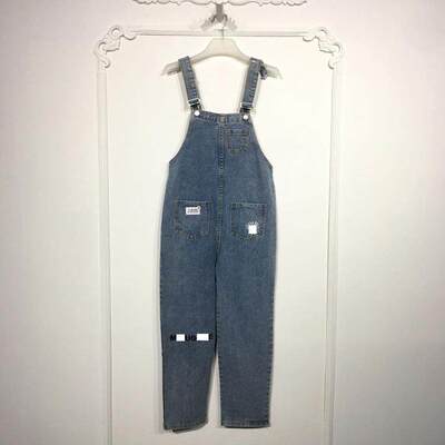 潮系列 8165S297 时尚牛仔长裤品牌女装折扣颦薪