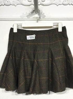 M系列 8154S165 时尚毛呢短裙品牌女装折扣颦薪