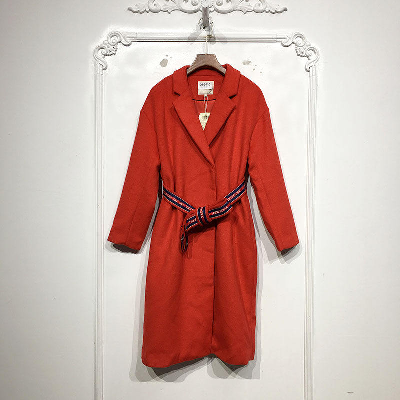 M.L系列 D86413 时尚长款毛呢外套品牌女装折扣颦薪,女装/女士精品,毛呢外套,淘宝优惠券,粉丝福利购,淘宝优惠卷