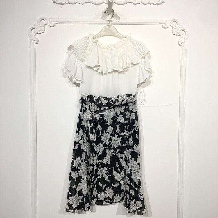 M.L系列 8183S196 时尚连衣裙品牌女装折扣颦薪