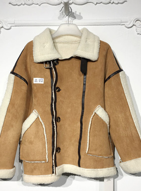 容系列 8327S141 时尚毛呢外套品牌女装折扣馨薪