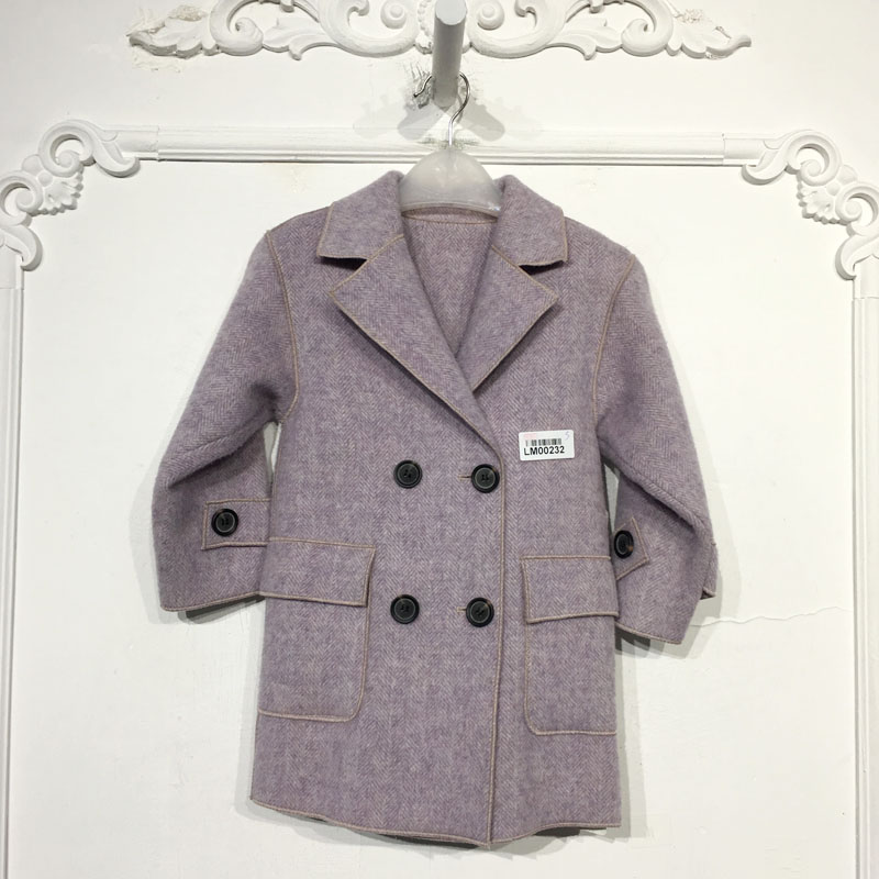 容系列 LM00232 时尚双面呢外套品牌童装折扣馨