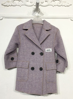 容系列 LM00232 时尚双面呢外套品牌童装折扣馨