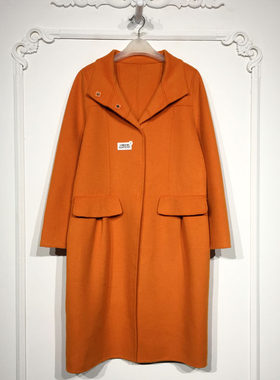 N系列 8247S161 时尚羊毛双面呢毛呢外套品牌女装折扣颦薪