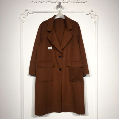 N系列 8247S048 时尚羊毛双面呢毛呢外套品牌女装折扣颦薪