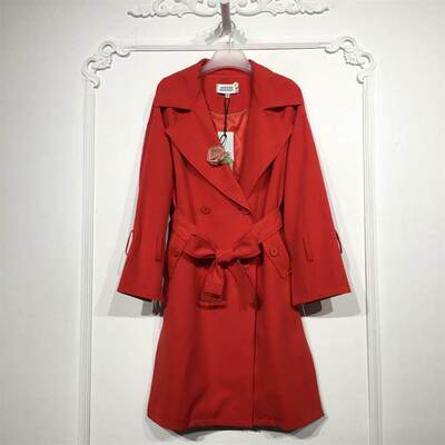 衣系列 8030S021 时尚风衣外套品牌女装折扣颦薪