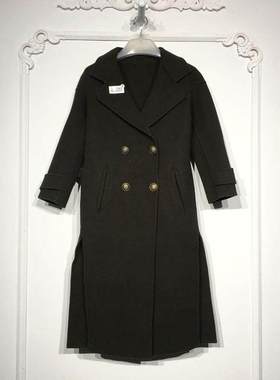 潮系列 8278S207 时尚羊毛双面呢毛呢外套品牌女装折扣颦薪