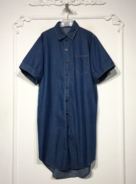 容悦 8343S042 时尚牛仔连衣裙品牌女装折扣颦薪