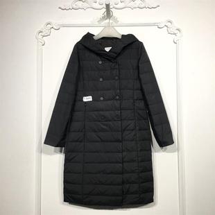 衣系列 D94299 时尚长款羽绒服品牌女装折扣颦薪