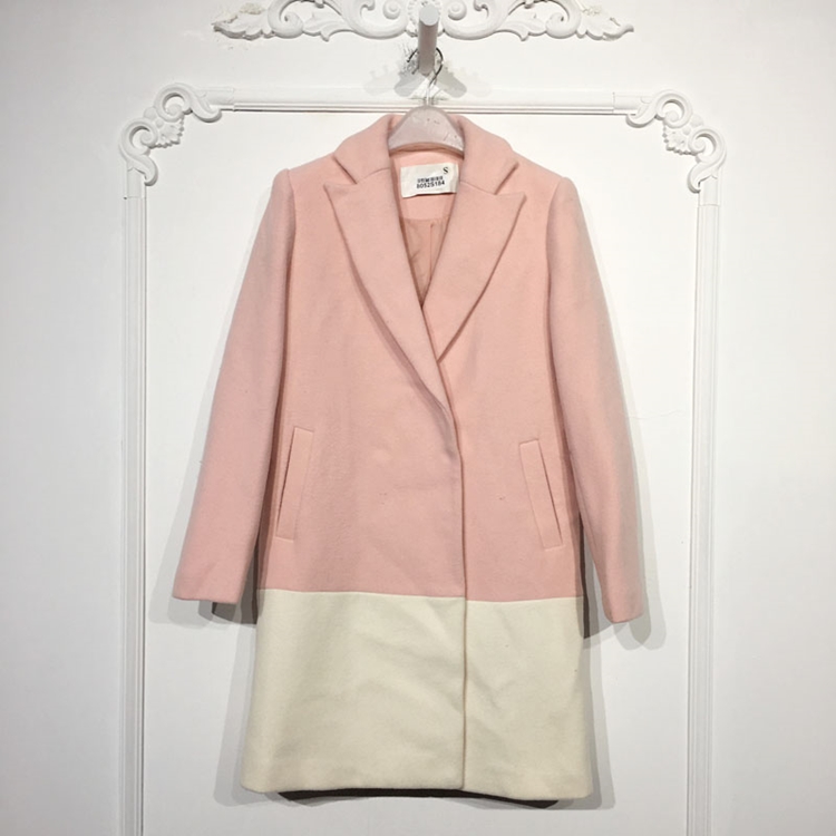 欧旗下FP系列 8052S184 时尚毛呢外套品牌女装折扣颦薪