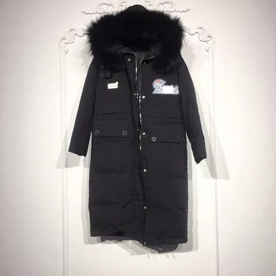 沫L系列 8274S232 时尚真毛领羽绒服品牌女装折扣颦薪