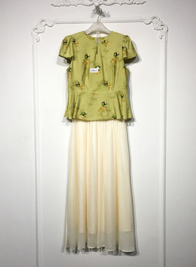 容悦 YB000372 时尚国风新中式套装两件套品牌女装折扣颦薪