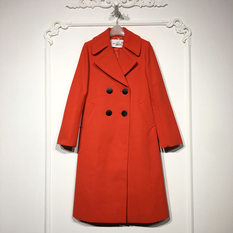 欧系列 8253S123 时尚毛呢外套品牌女装折扣颦薪