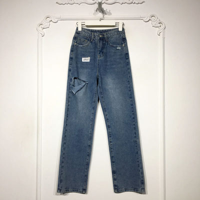 容悦 8331S019 时尚牛仔长裤品牌女装折扣颦薪