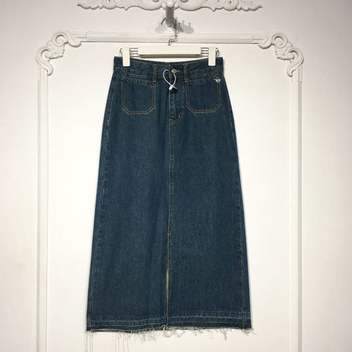容悦 8352S096 时尚牛仔半身裙品牌女装折扣颦薪