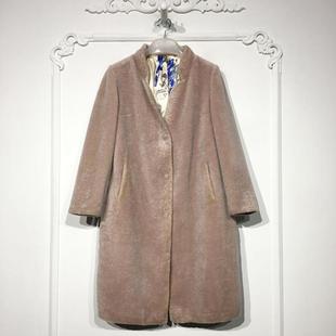 羊毛羊剪绒外套品牌女装 时尚 折扣颦薪 8275S055 西树系列