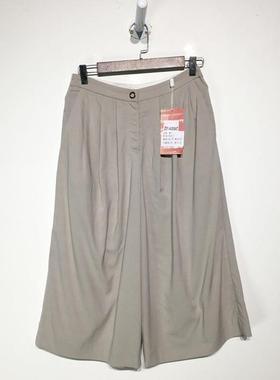 潮系列 Z01-A00847 时尚七分裤品牌女装折扣颦薪