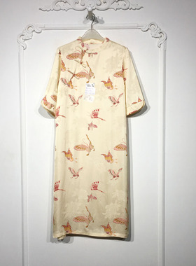 容系列 YB000364 时尚国风新中式连衣裙品牌女装折扣颦薪