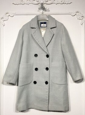 潮系列 8281S192 时尚毛呢外套品牌女装折扣颦薪