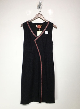 AELD系列 HH02177 时尚毛呢连衣裙品牌女装折扣颦薪