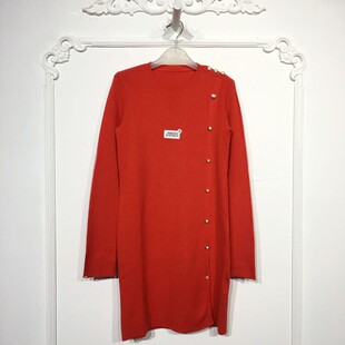 针织连衣裙品牌女装 时尚 折扣颦薪 8157S031 欧系列