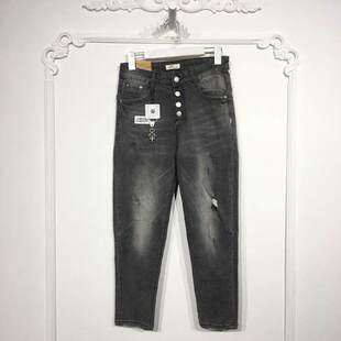 品牌女装 潮系列 牛仔长裤 时尚 折扣颦薪 8144S289