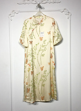 容系列 YB000365 时尚国风新中式连衣裙品牌女装折扣颦薪