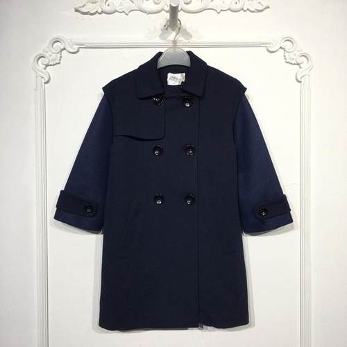 乔系列 8151S154 时尚毛呢外套品牌女装折扣颦薪