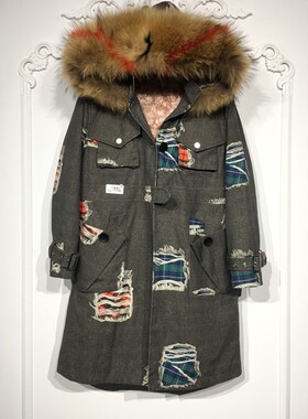 潮系列 LM05799 时尚真毛领羽绒服品牌女装折扣颦薪