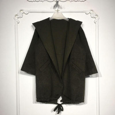 N系列 8247S038 时尚羊毛双面呢毛呢外套品牌女装折扣颦薪