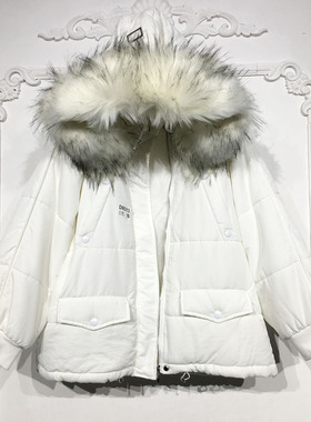 衣PTC系列旗下盛F系列 D90313 时尚短款棉服品牌女装折扣颦薪