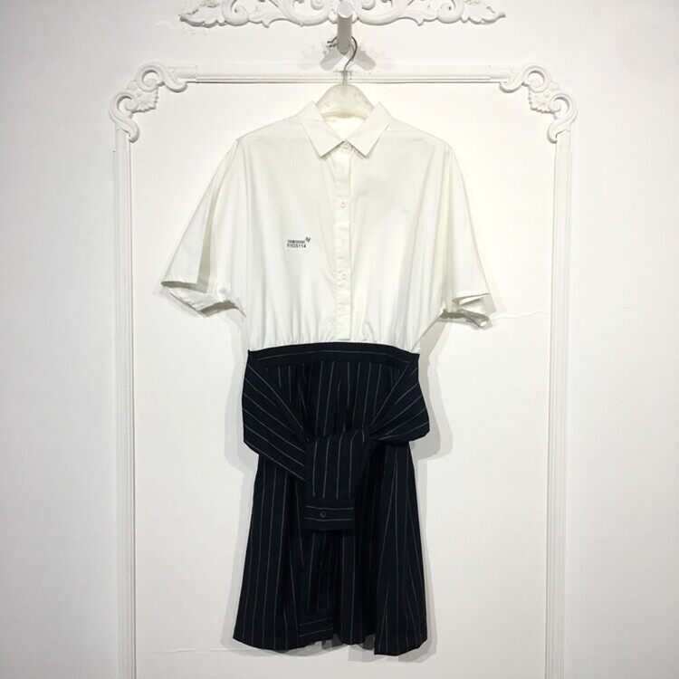 欧系列 8183S114 时尚连衣裙品牌女装折扣颦薪