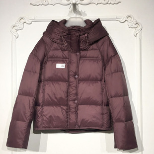 羽绒服品牌女装 容系列 短款 时尚 折扣颦薪 YB000538
