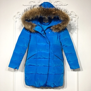 真毛领羽绒服品牌女装 时尚 折扣颦薪 8283S274 MFF系列