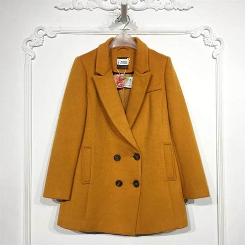 蔓系列 8125S293 时尚毛呢外套品牌女装折扣颦薪