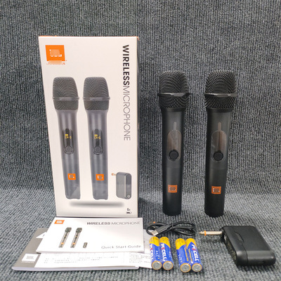 跨境无线麦克风wirelessmicam microphone唱歌一拖二uhf话筒