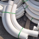 PVC大月弯45度大弧度预埋弯头电力穿线管90度塑料弯管排水管弯头