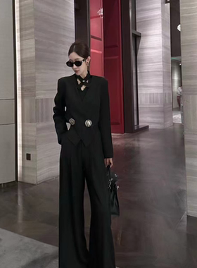 个性设计高冷女装短款百搭收腰韩系减龄秋季纯色外套A9155