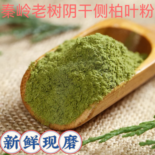 新鲜秦岭野生侧柏叶粉中药材现磨超细高纯度阴干侧柏叶洗发护发包