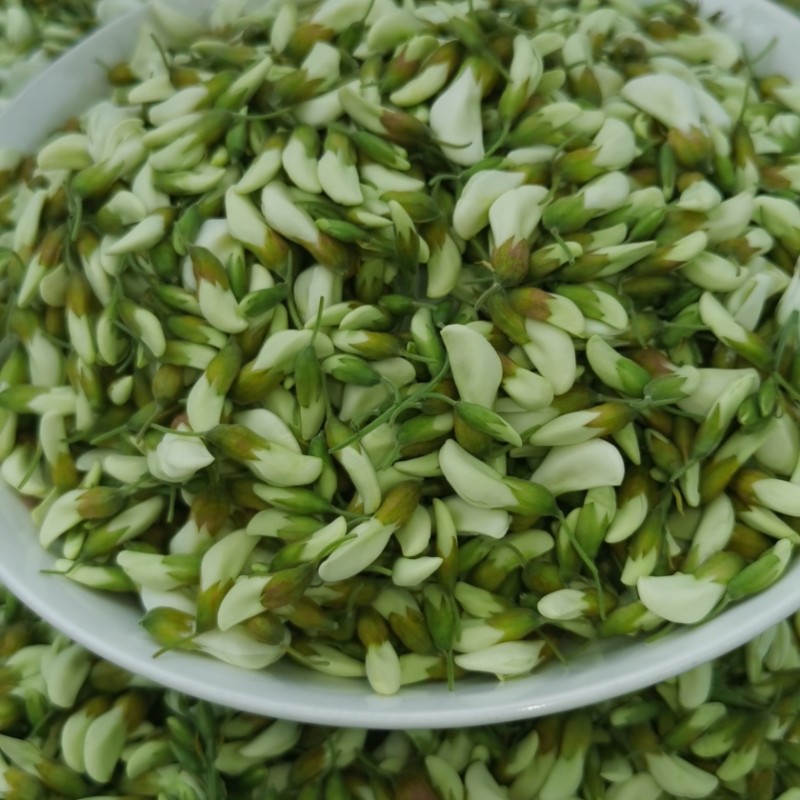 秦岭现摘现发新鲜野生洋槐花花骨朵刺槐时令蔬菜野菜槐花麦饭3斤