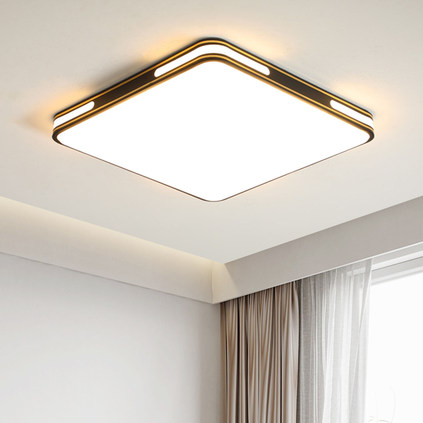 全光谱护眼卧室灯2025年新款客厅灯现代简约LED吸顶灯房间主卧灯