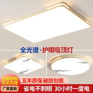 led吸顶灯饰2025新款 客厅大灯主卧室吊灯具大全现代简约大气家用